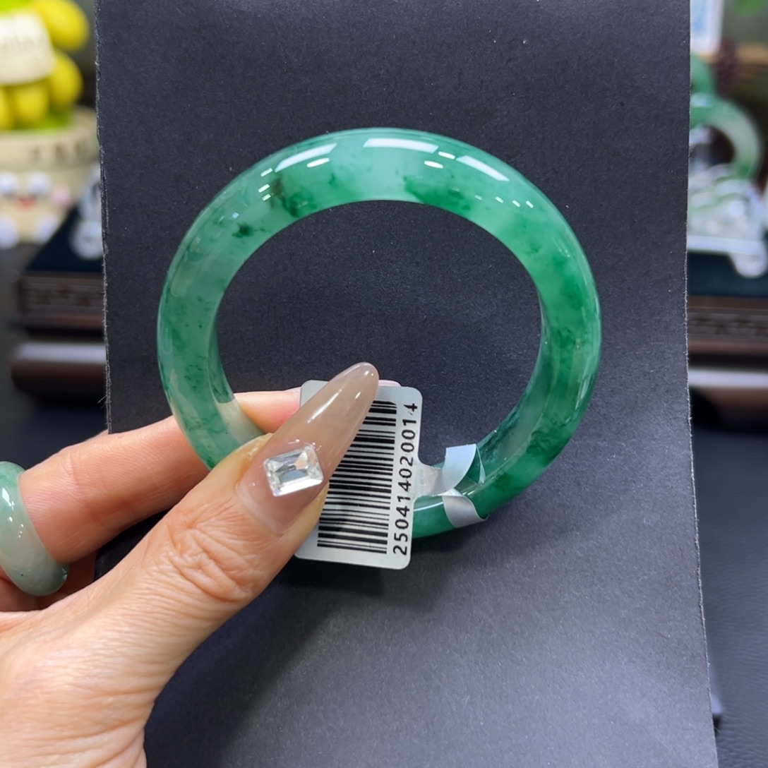 石英质玉（非洲翠）未镶嵌手镯53-54