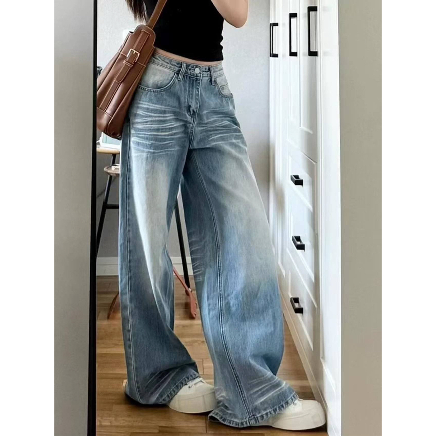 Lemon@9211 韩系时尚显瘦猫爪牛仔裤 12-2