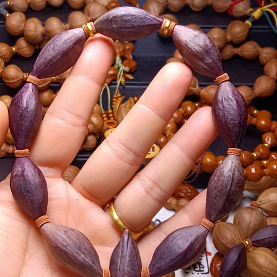 折***酒手串/手链橄榄核橄榄核紫皮1.4+