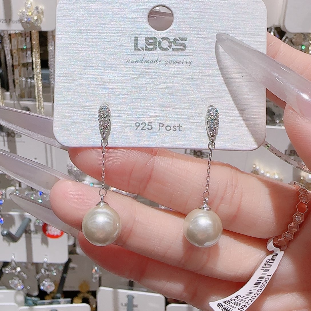 锆石铜合金925银耳环