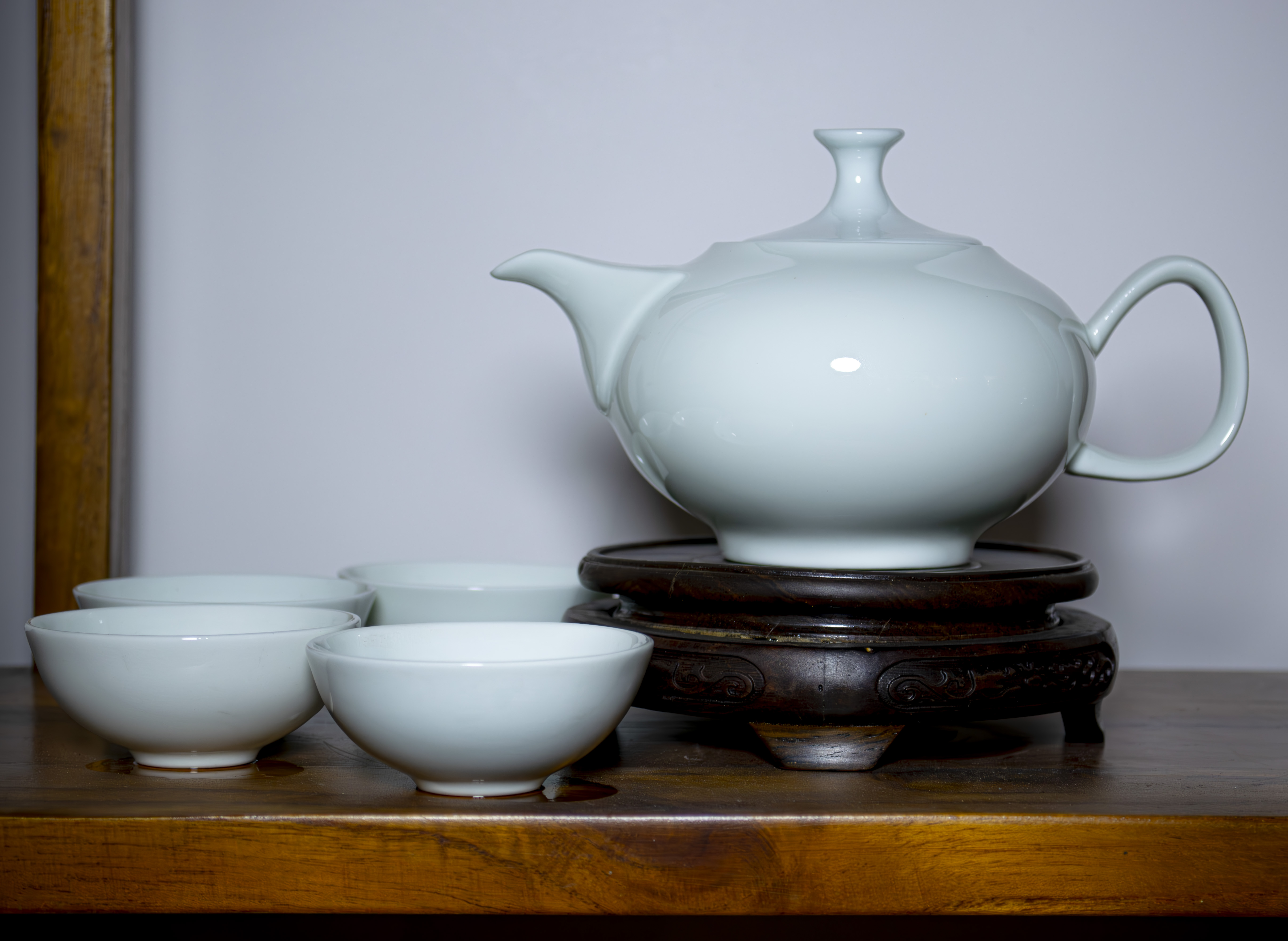 适合多人使用的高档功夫手工青瓷套装可送礼陶瓷中式