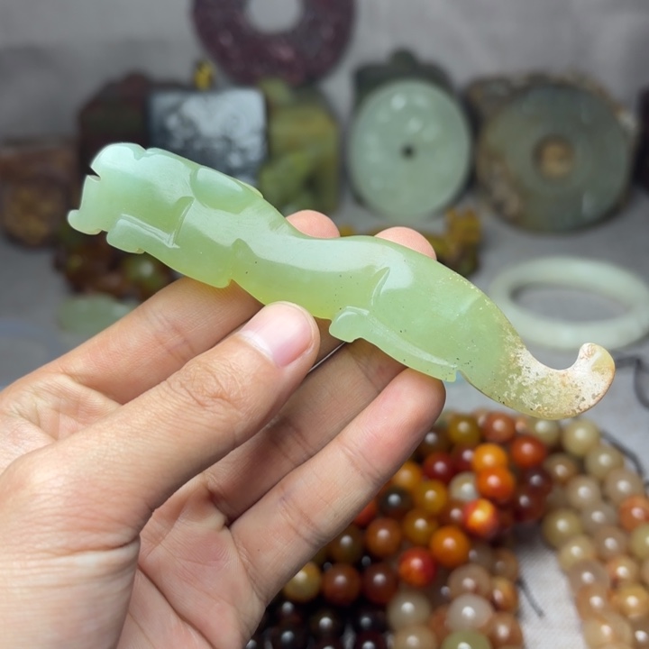 白玉菩提吊坠———