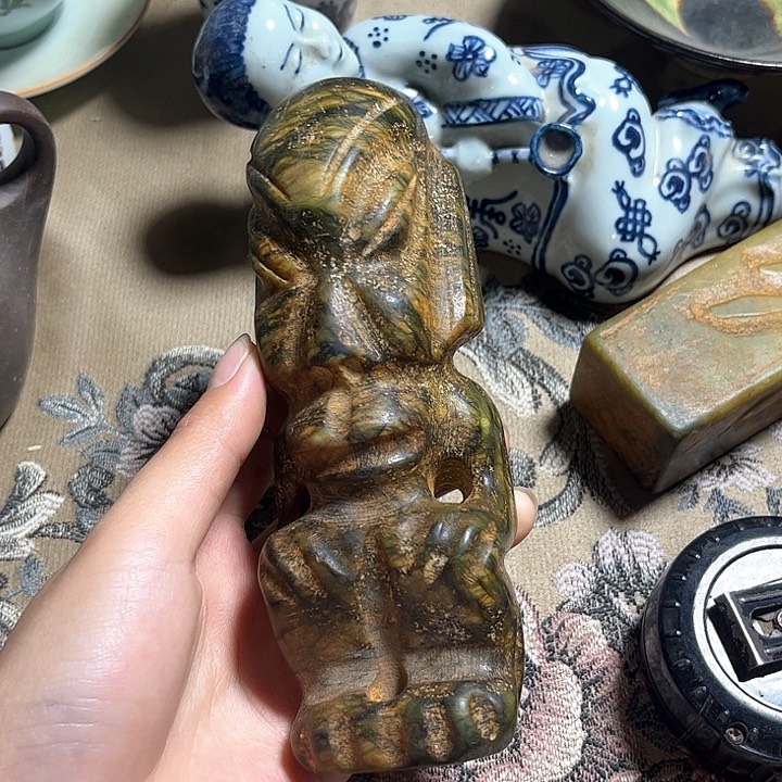 紫金钵盂菩提把件