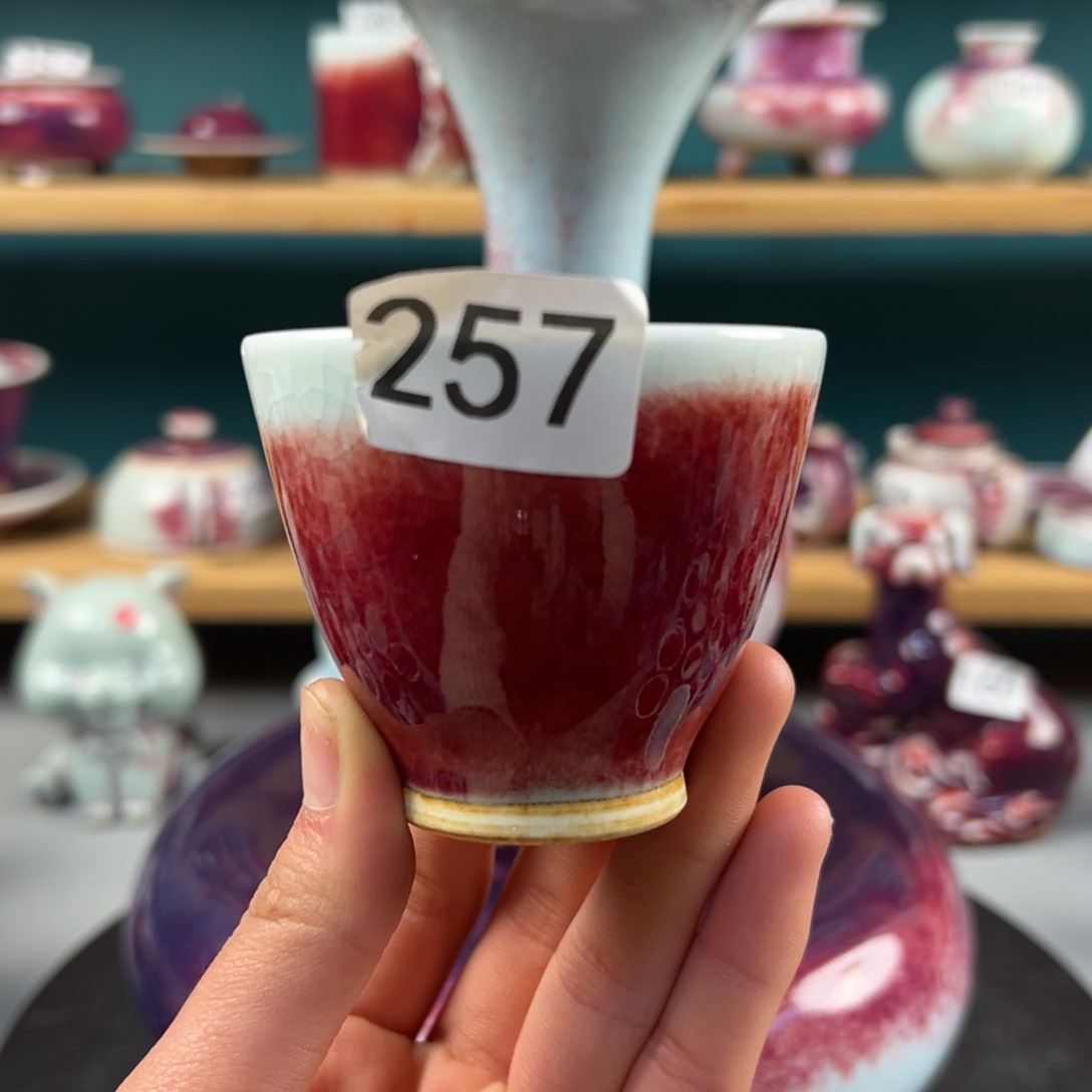 瓷片微瑕主人杯纯手工