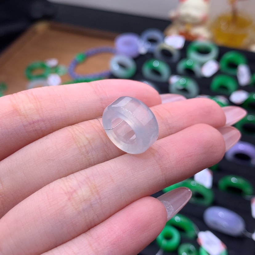 【闪购商品】未镶嵌戒指翡翠小*c白冰