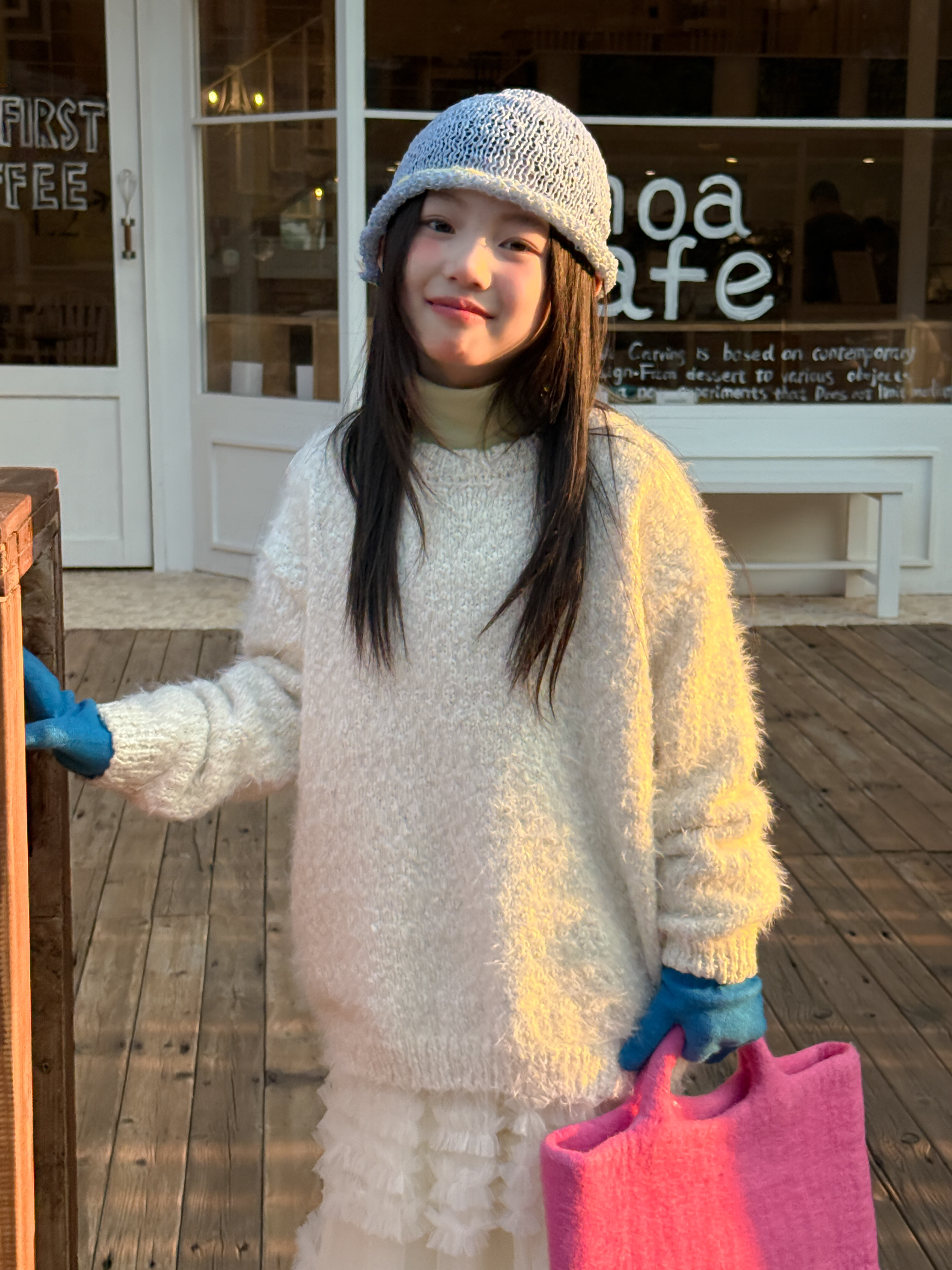 LJ-72511-定制系列~柠檬酱童装女童2025冬季新款加厚套头长毛毛衣