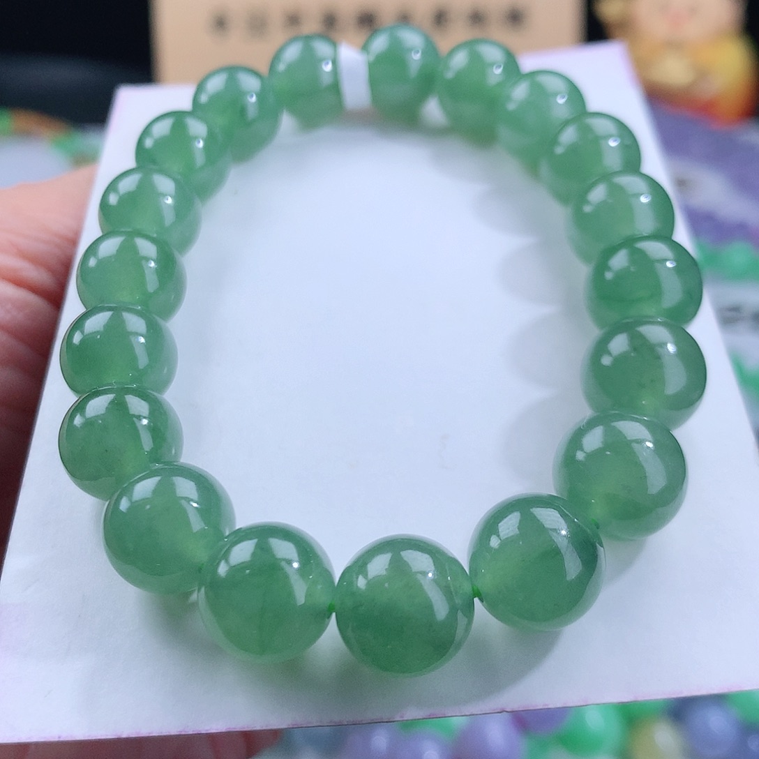 翡翠手链未镶嵌卡10.6mm