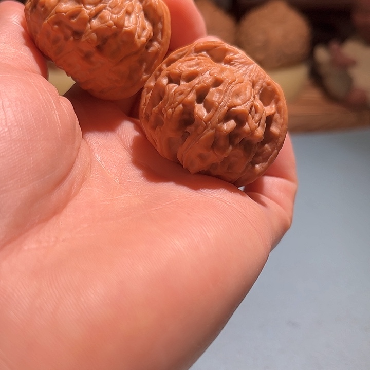 文玩核桃把件二爷帽39