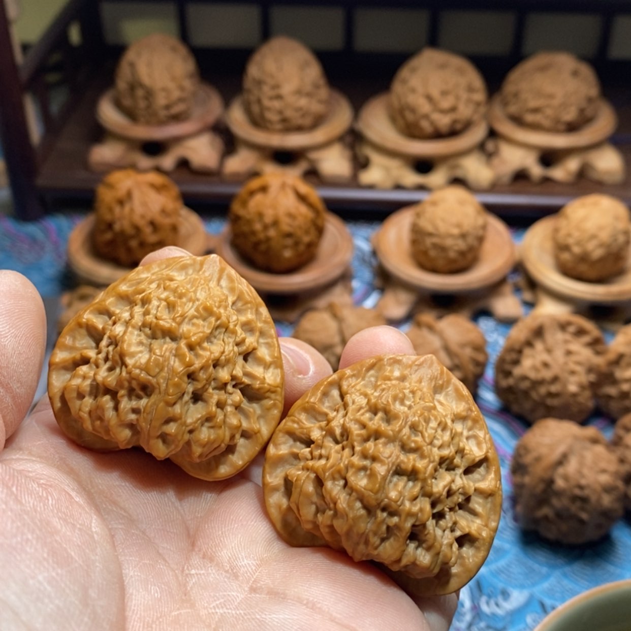 【闪购商品】文玩核桃吊坠小**张关关公子帽