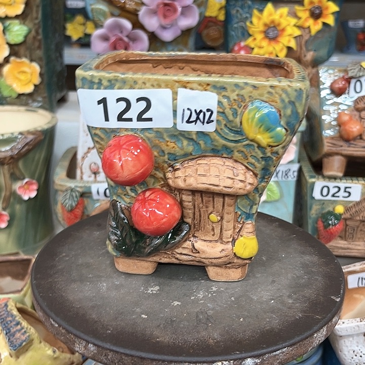 紫砂花盆粗陶材质多肉花盆