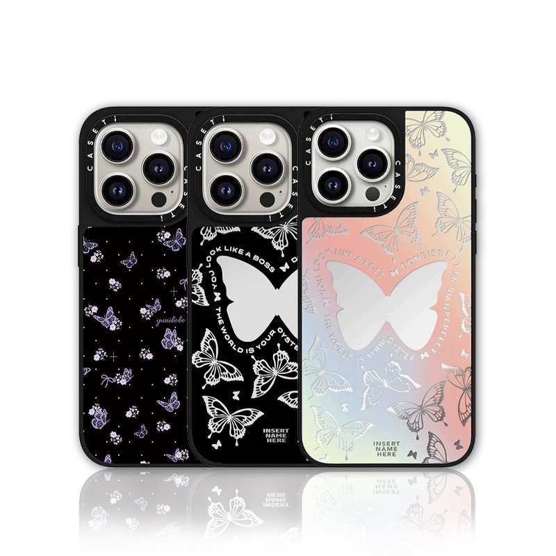 CASETi联名艺术家幻彩蝴蝶明星同款苹果17promax手机壳16Pro/15