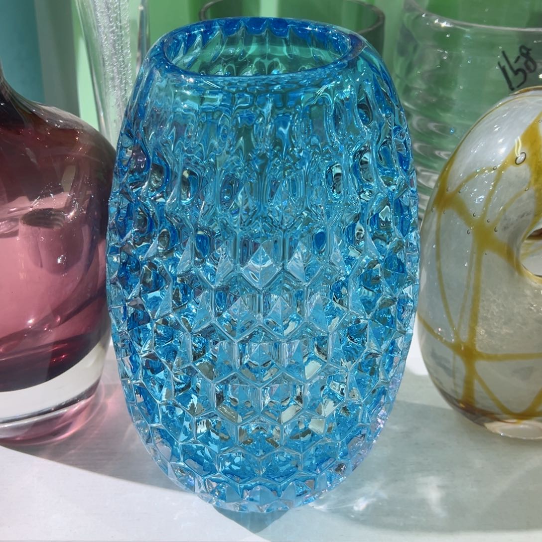 高 31 轻奢琉璃花器福利正常手工痕迹