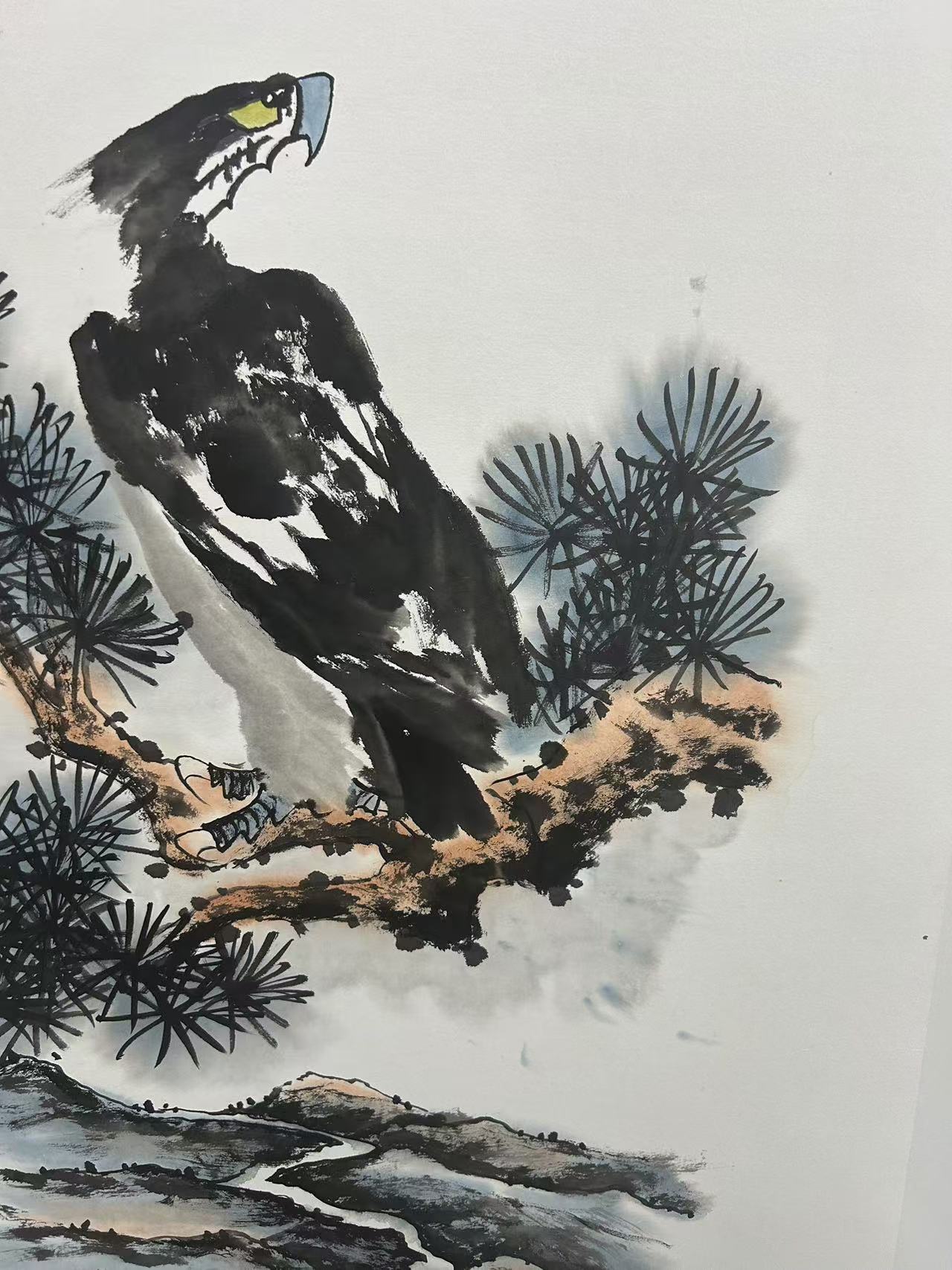 装饰画 0鹰 宣纸画芯