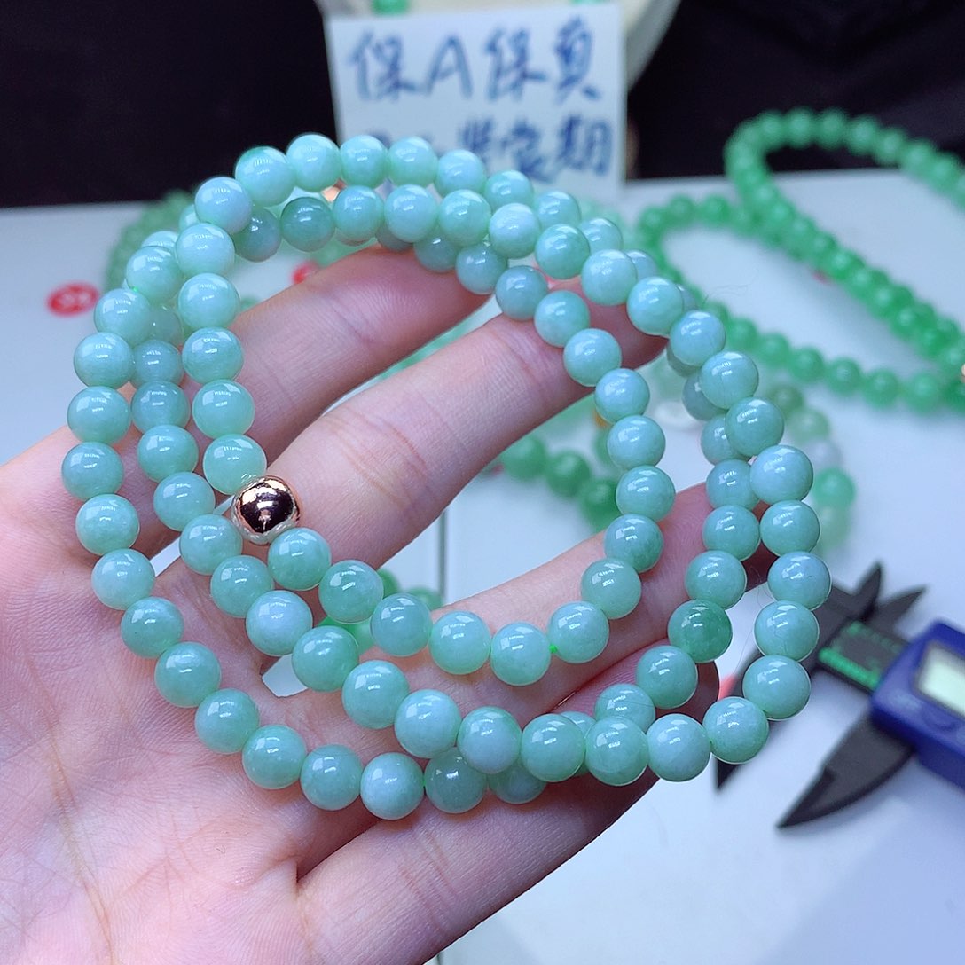 翡翠毛衣链未镶嵌