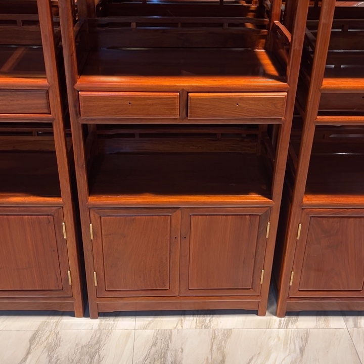 紫檀木类家具波*缅甸花梨木置物架