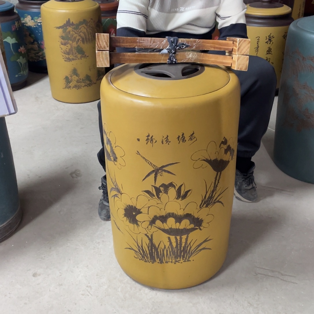 宜兴原矿紫砂茶叶罐