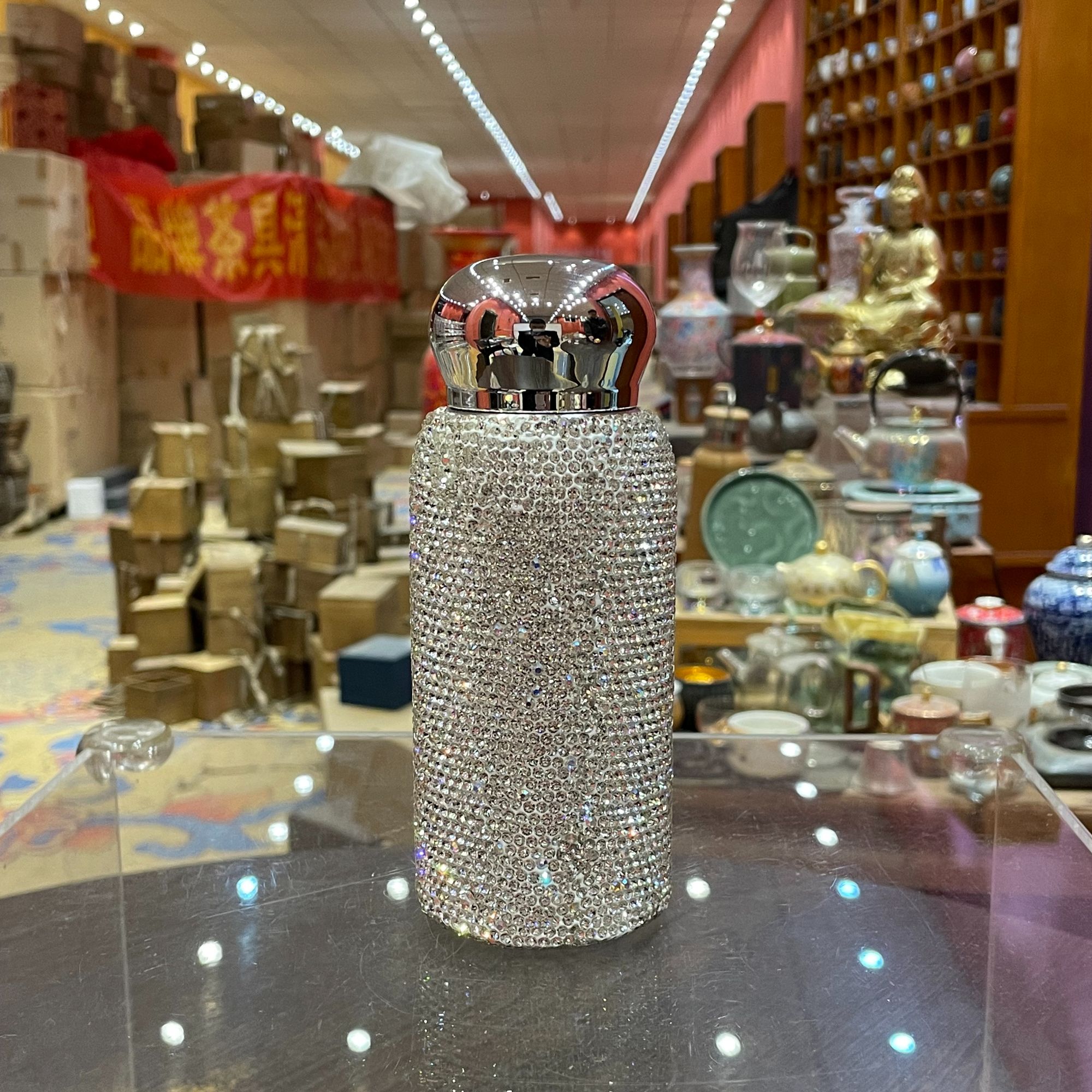 【闪购商品】白钻保温杯（礼盒），327301