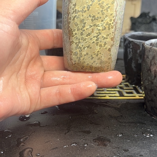 杀***刀安化冰碛岩石头杯