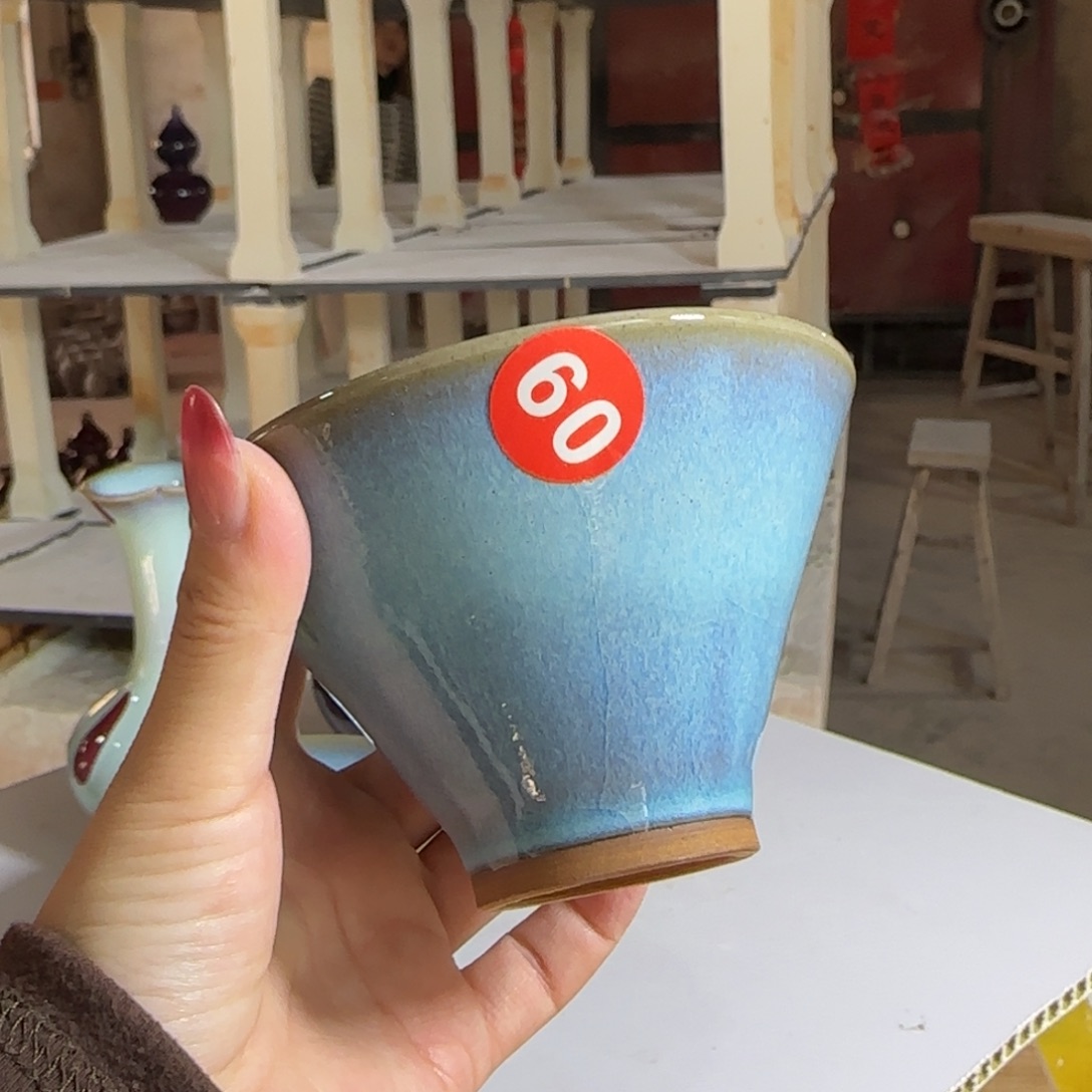 摆件瓷郑家钧窑摆件