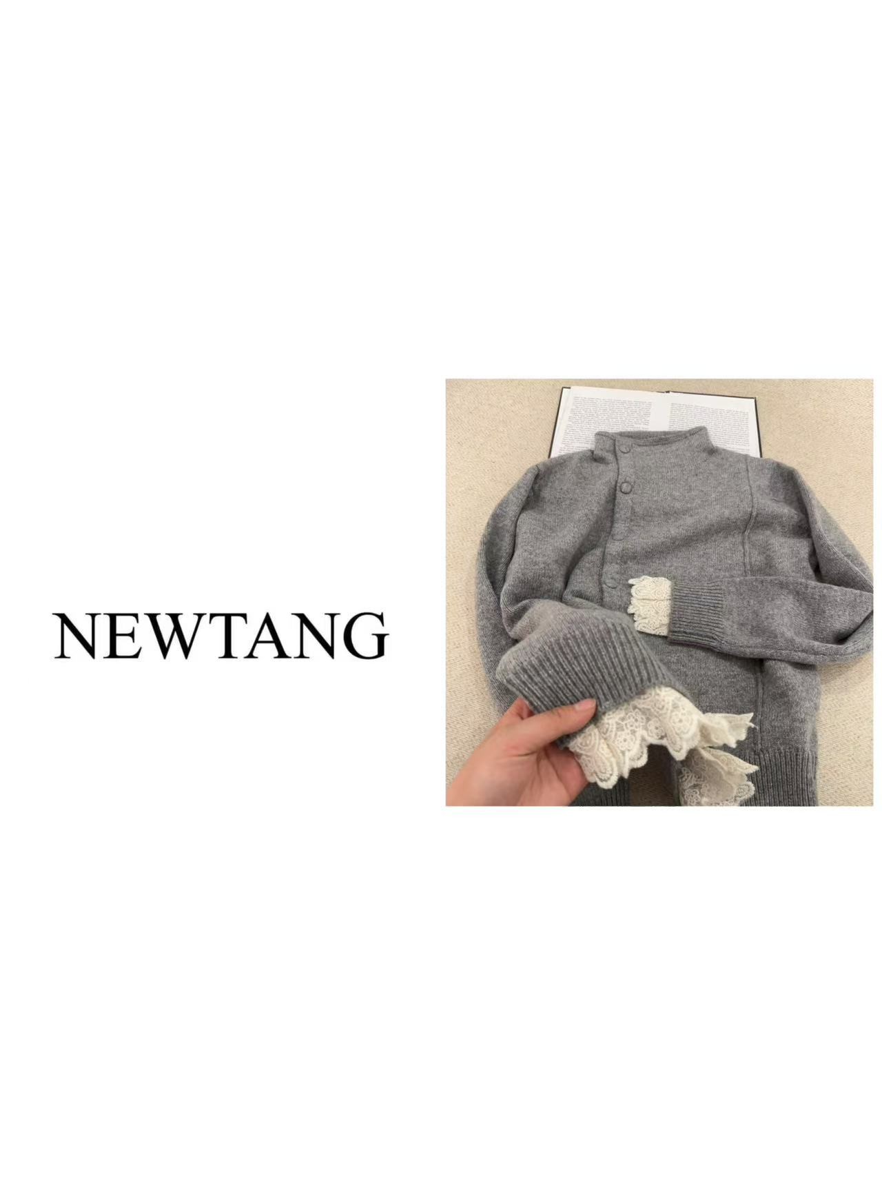 【蕾丝】264慵懒风软糯毛衣外套高级感宽松显瘦外穿针织衫上衣