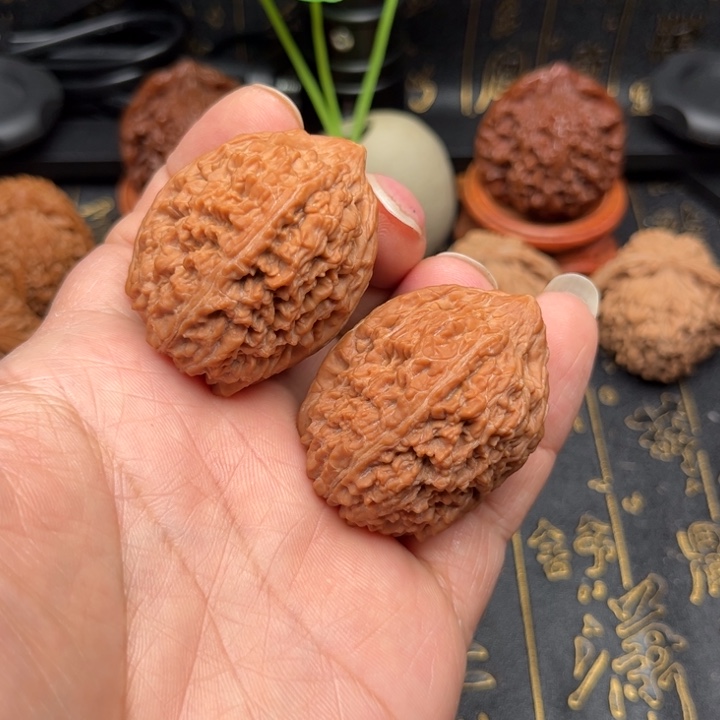较*儿手把件35大蒜头狮子头