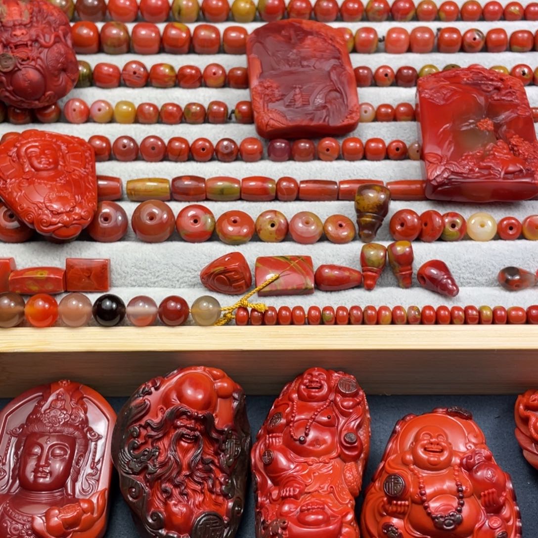 南红玛瑙颈饰未镶嵌?****子