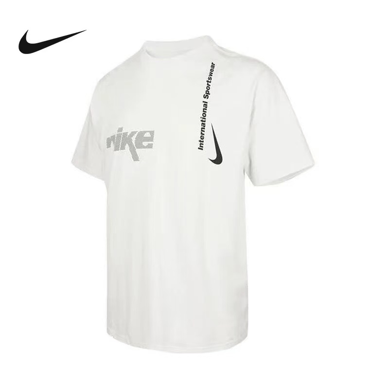 Nike耐克短袖男夏季新款宽松LOGO印花透气棉质运动T恤HQ9263121