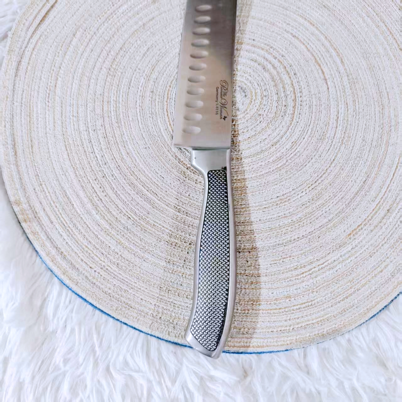 PW 全钢珠点手柄三德刀一支 长32厘米