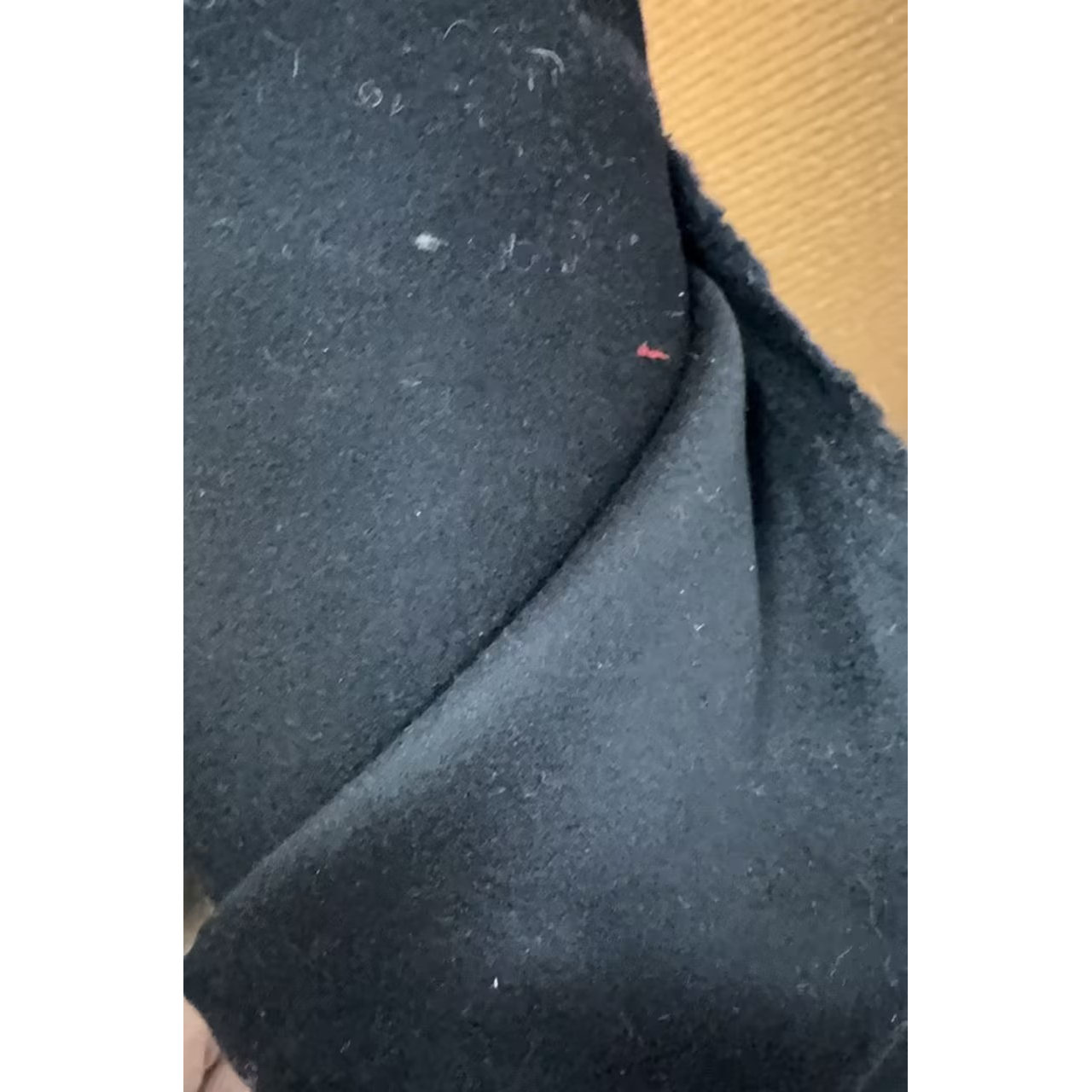 AGN COLOMBO羊毛双层可剥黑色面料幅宽155cm 面料 意大利进口