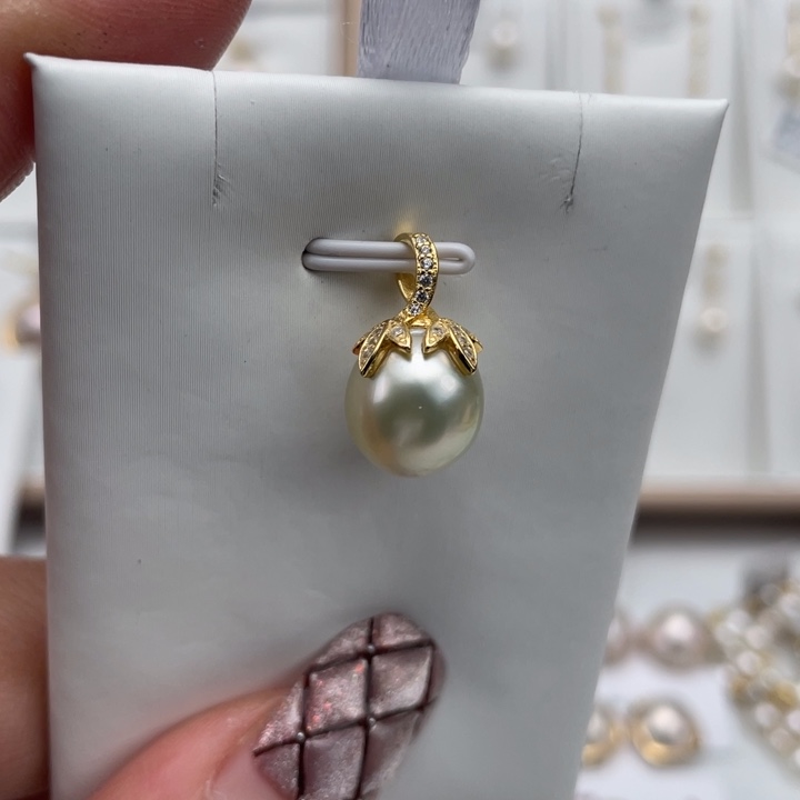 海水珍珠颈饰银S925镶嵌