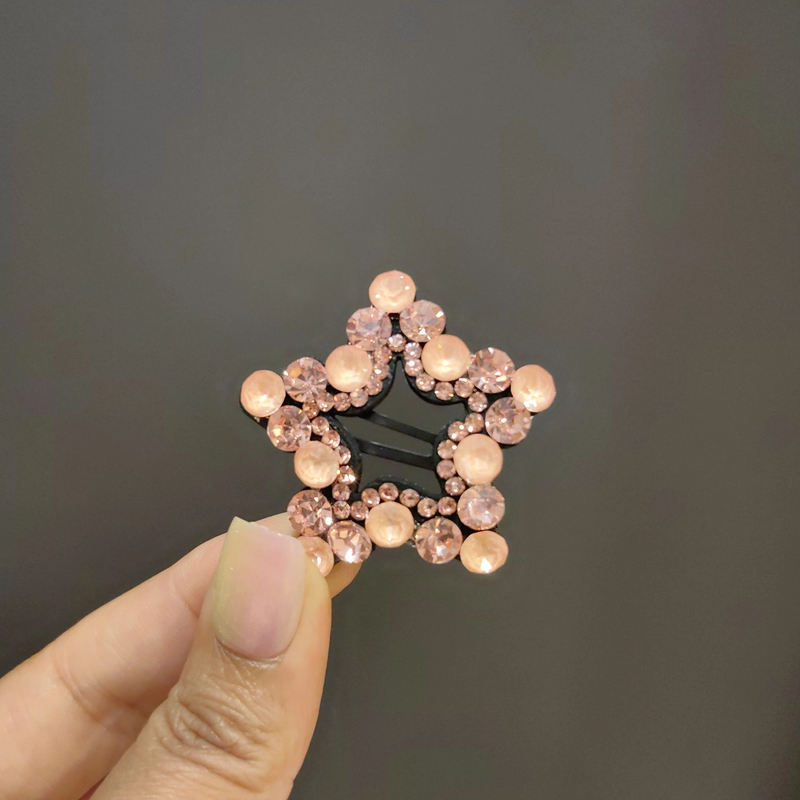 韩国施家小号五星bb夹气质轻奢时尚百搭简约精致发饰头饰侧边夹女