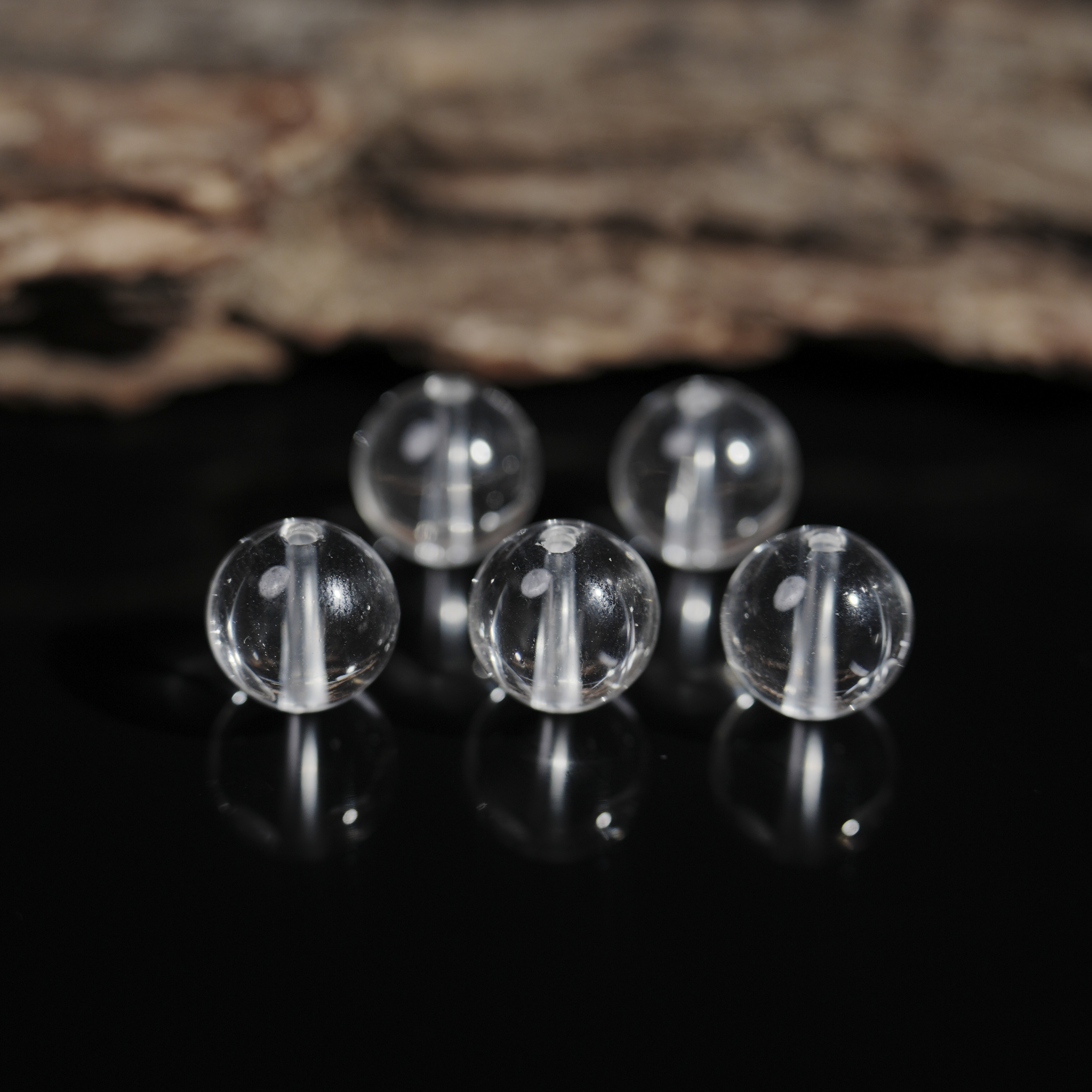 BeadsDance双A白水晶单珠4mm+多样性发一 编号B5311