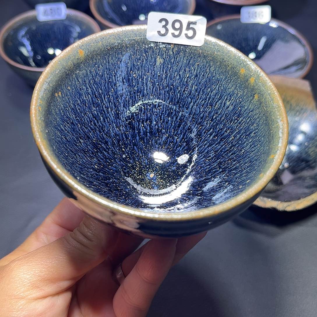 茶盏青蓝毫高束口主人杯395