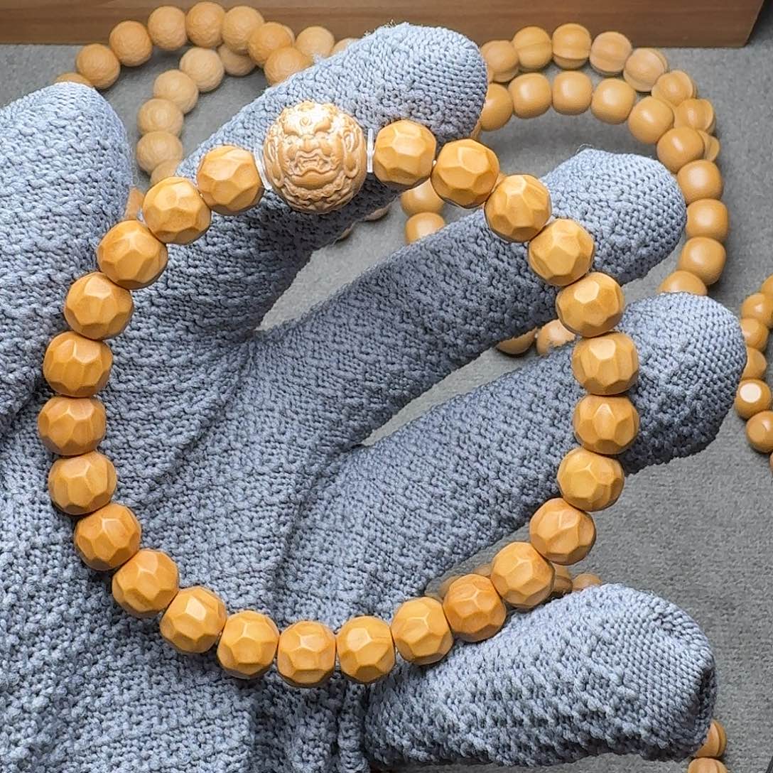 手串猴头核桃黑金无相9mm