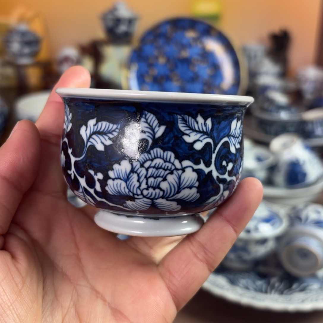 景德镇手工手绘茶具微瑕