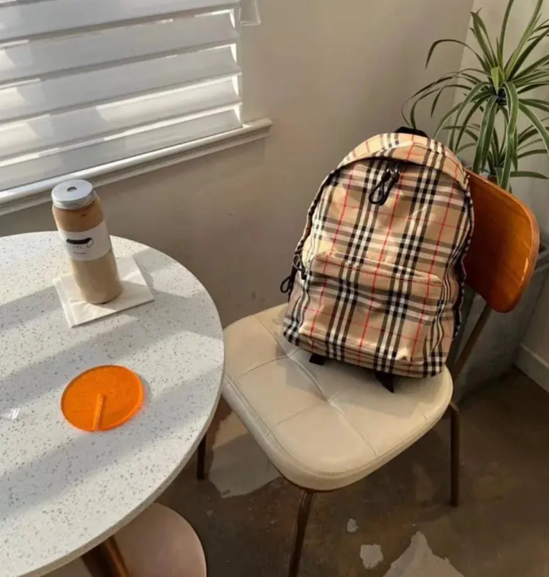 宝藏宝藏啊 不止心动经典格子T恤