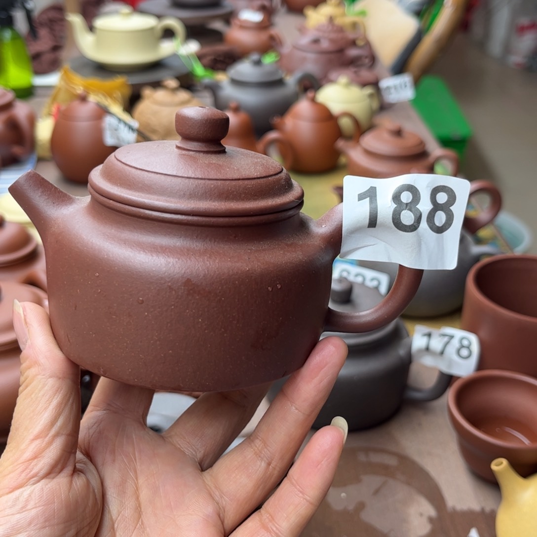 紫砂茶壶底槽清全手瑕疵200cc