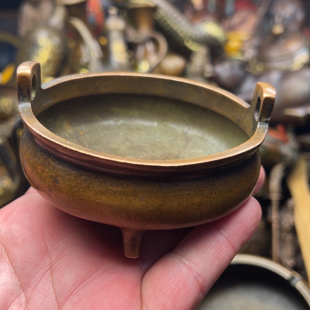 茶壶香炉铜器摆件