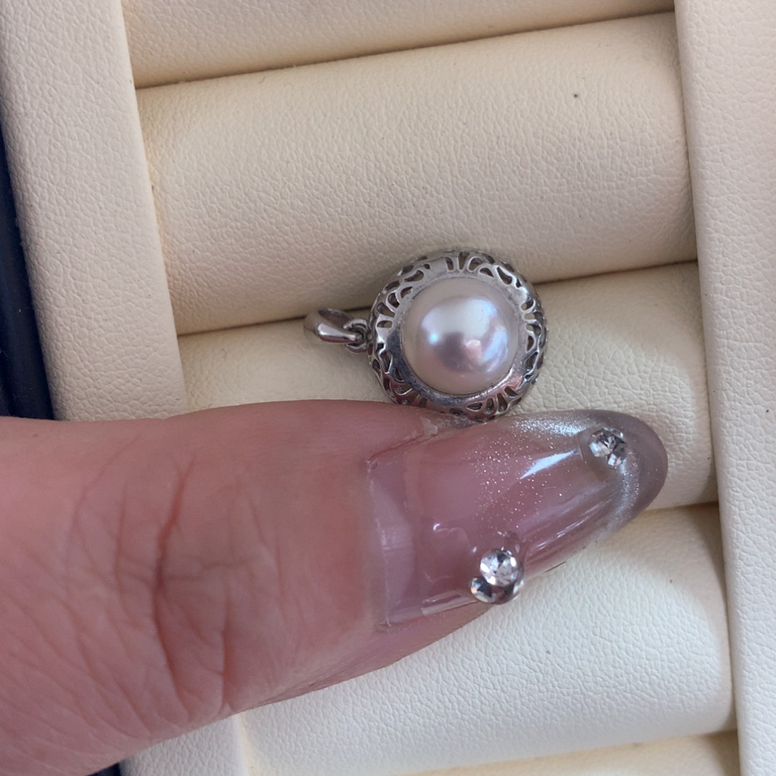 海水珍珠颈饰银S925镶嵌