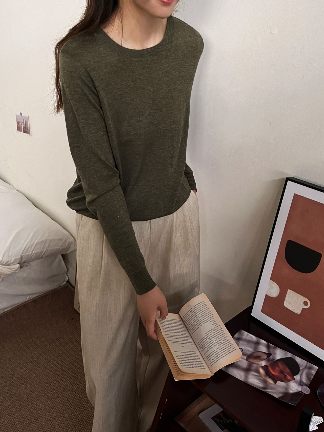 女半高领百搭秋冬打底衫四季时尚上衣薄款长袖毛衣春秋秋季圆领