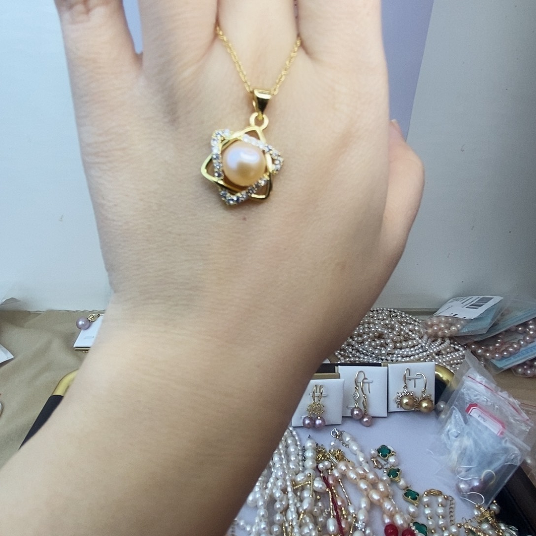 淡水珍珠合金吊坠(赠链)