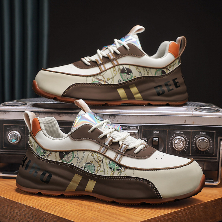 男士运动鞋时尚百搭痛风爆款厨师鞋练车厚底鞋透气春季潮鞋厚底