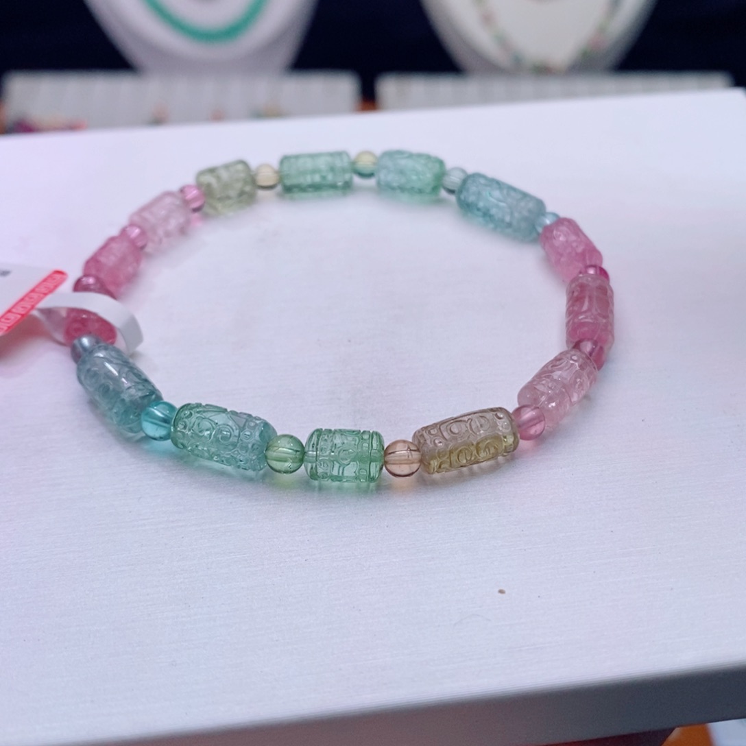 手链未镶嵌碧玺碧玺手链yy