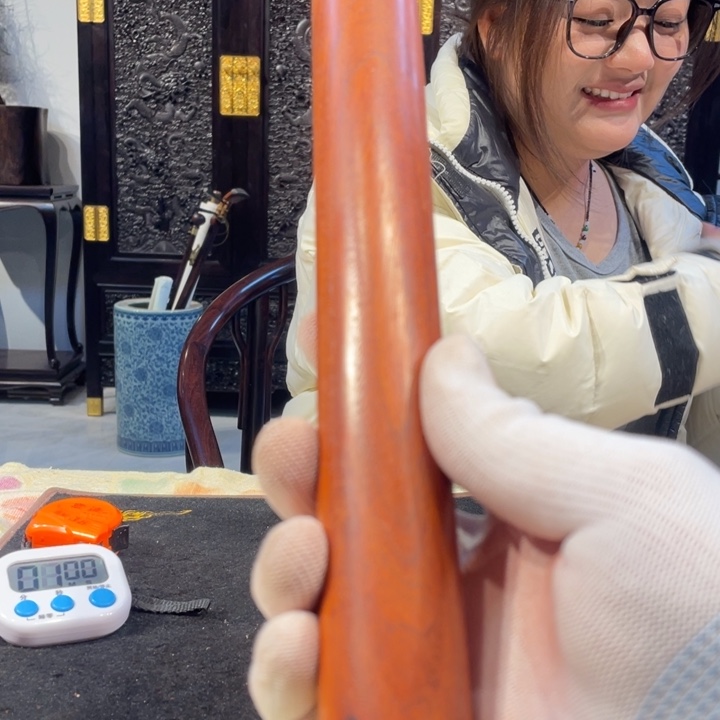 檀香紫檀（小叶紫檀）半**欢3.5盘龙棍