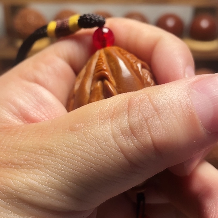 骗***子橄榄核手串/手链大五面