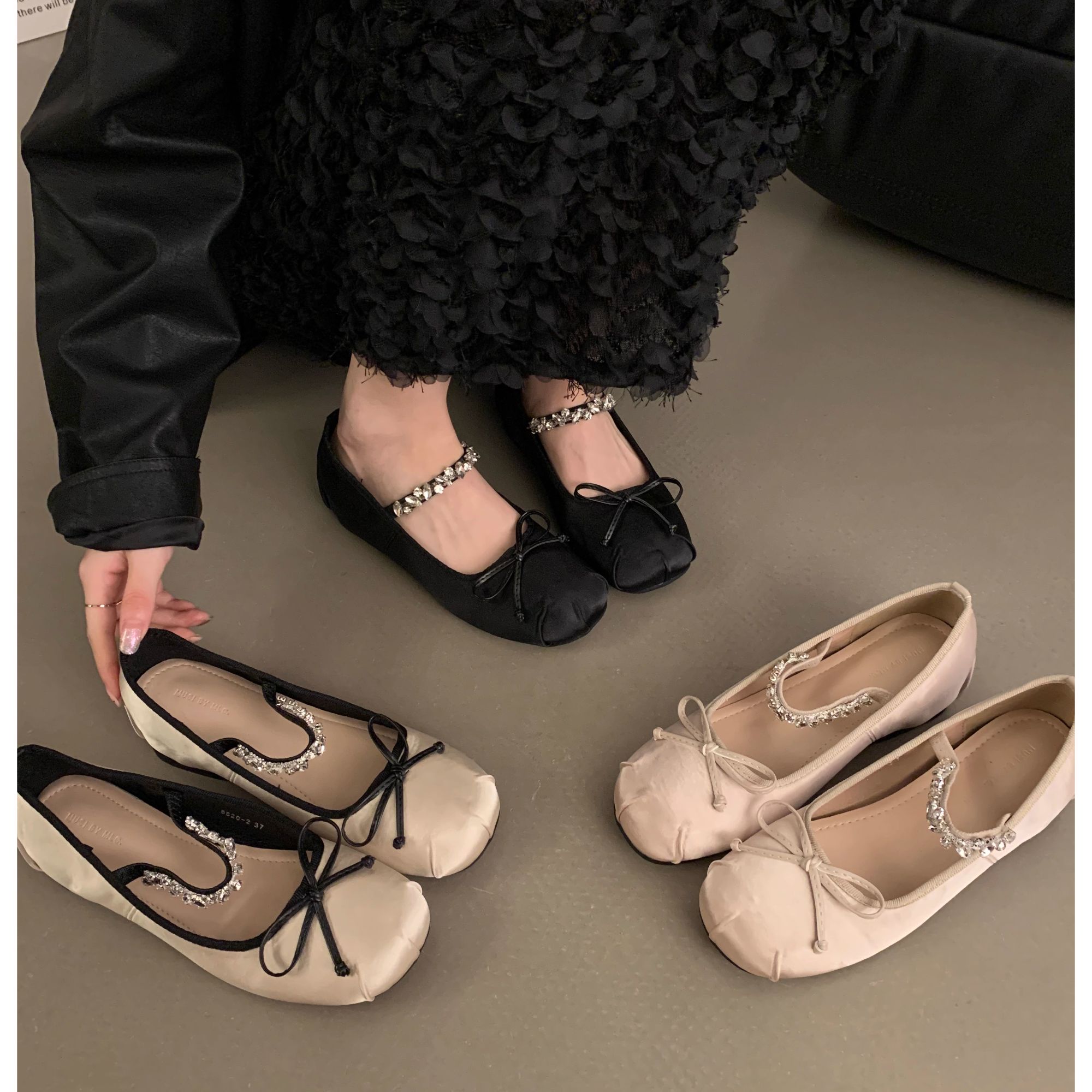 内增高法式芭蕾单鞋子女款爆款2025新款春秋百搭仙女风玛丽珍女鞋