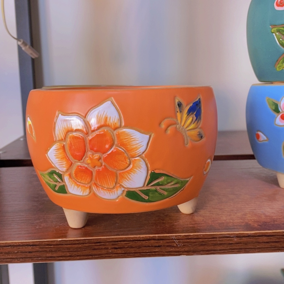 红陶韩式多肉植物花盆