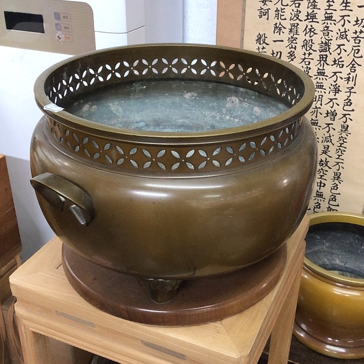 铜火钵一一听雨堂严选