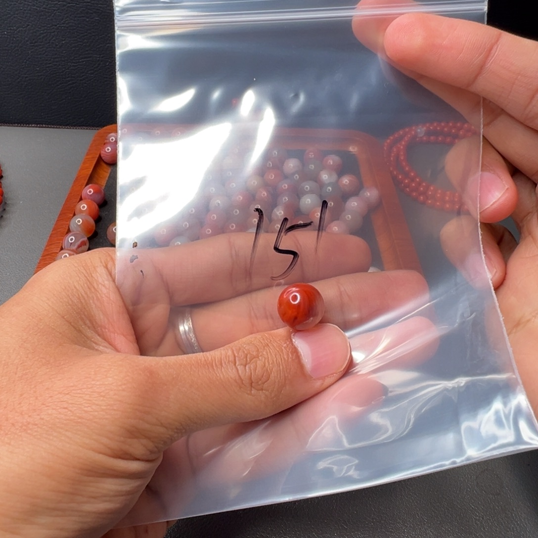 南红玛瑙未镶嵌151号南红单珠12+