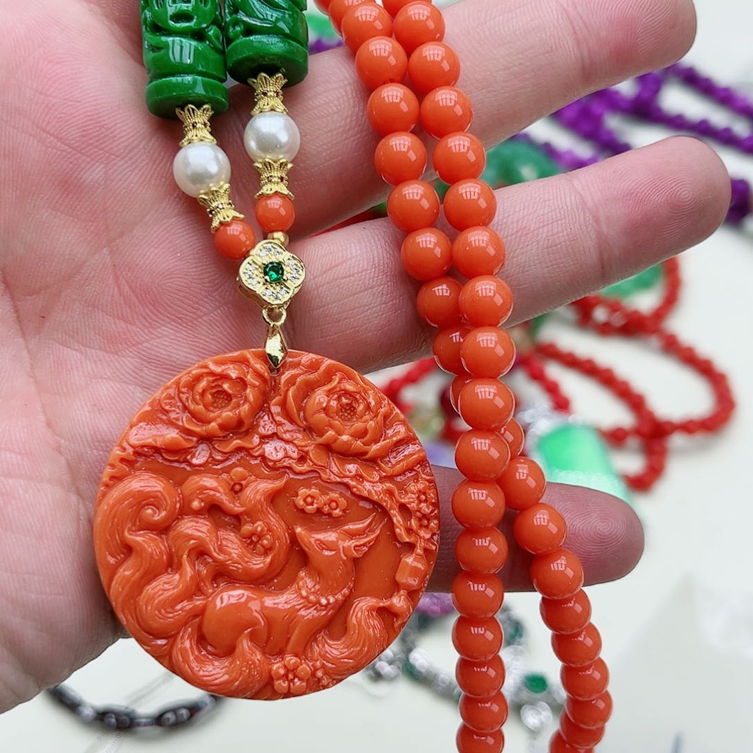 翡翠吊坠(赠链)银S925镶嵌